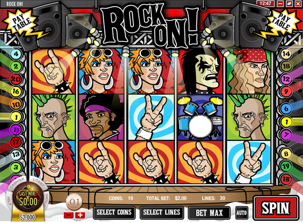 Rock On free slot game