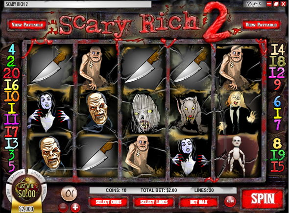 Scary Rich 2 free slot game