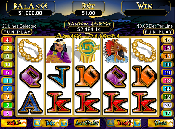 Aztecs Treasure slot game