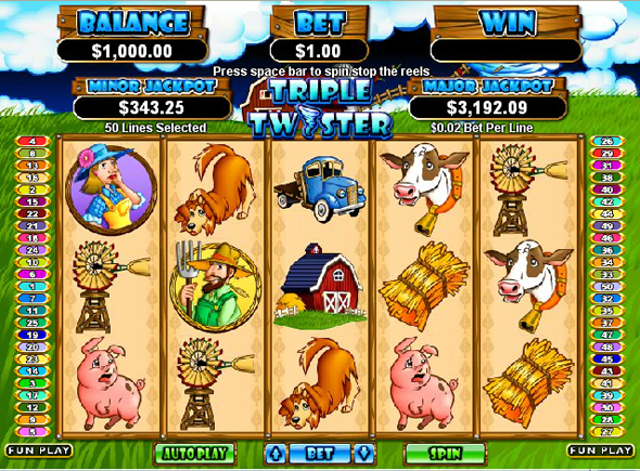 Triple Twister slot game