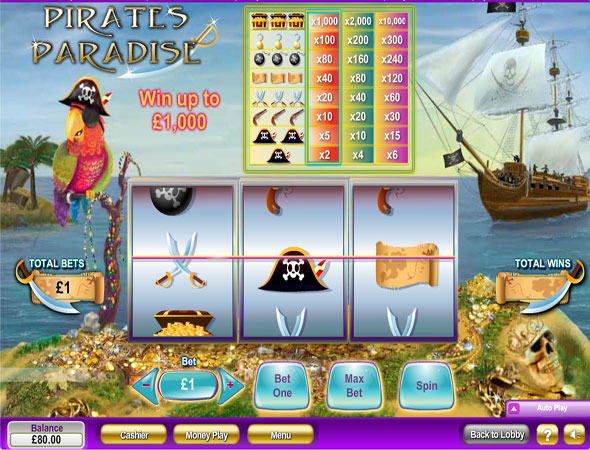 Pirate Paradise slot game